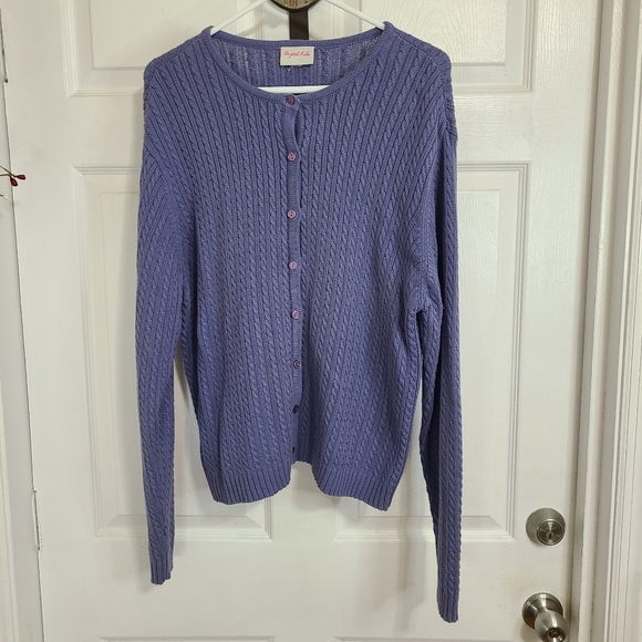 Crystal Kobe Woman's Knit Long Sleeve Button Down Sweater, Size:Medium - Picture 3 of 15